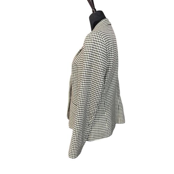 Sisley Houndstooth Wool Blazer Jacket Made in Italy - Size S - Classic Elegance - Picture 3 of 15